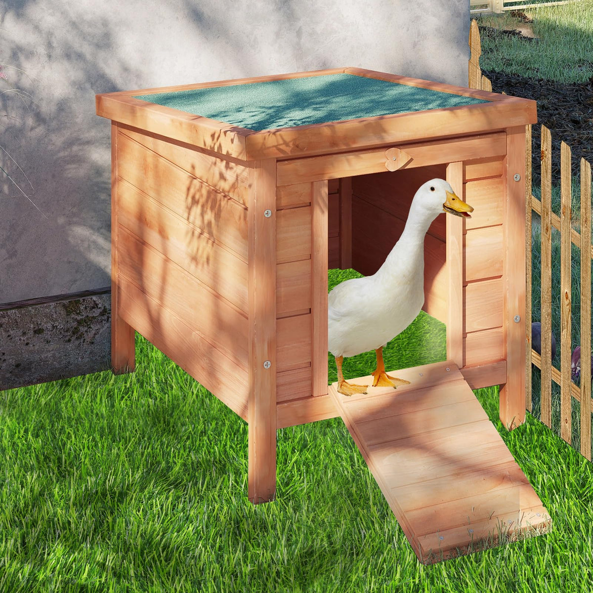 Egg-protection nesting pad in coop providing stable nesting surface