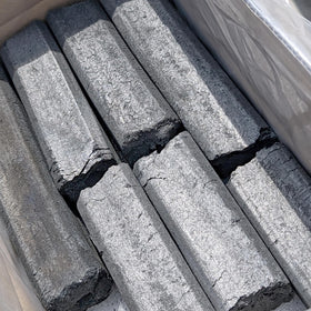 Generic extended-burn bamboo charcoal delivers longer cooking sessions.
