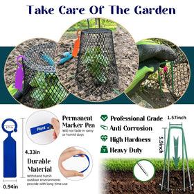 Generic Feel Natural anti-rust chicken wire cover shields outdoor plants.
