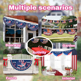 Generic flag commemorative design details for anniversary celebration