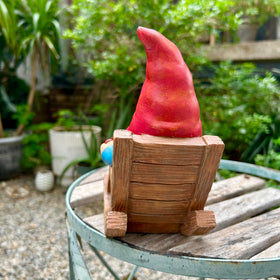 Generic garden statue adds personality to porches balconies or lawns.