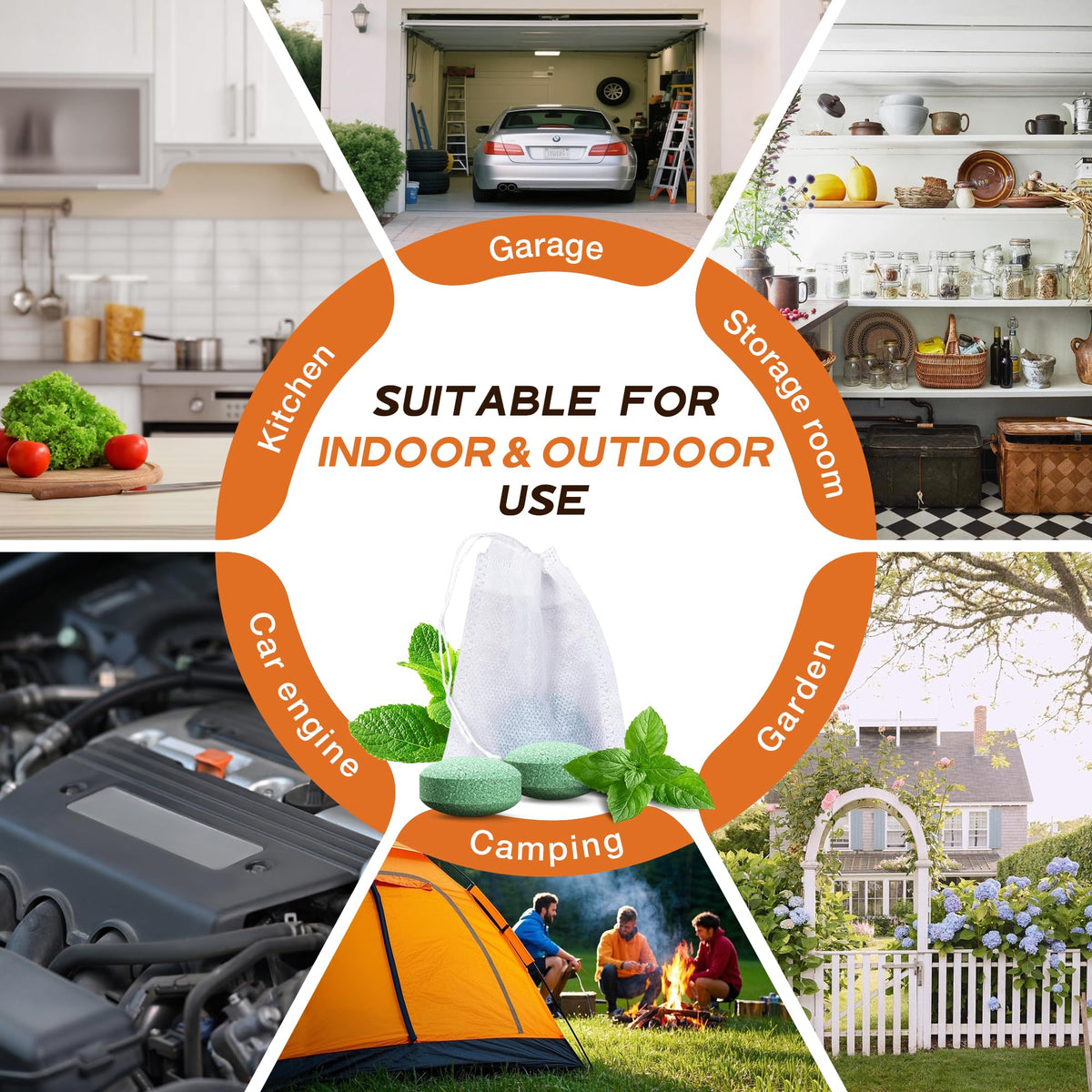 Generic garden-rodent-deterrent-peppermint guards outdoor spaces from mice and rats.