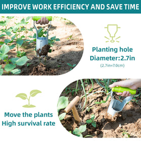 Durable build ideal for planting, transplanting, and moving small plants.
