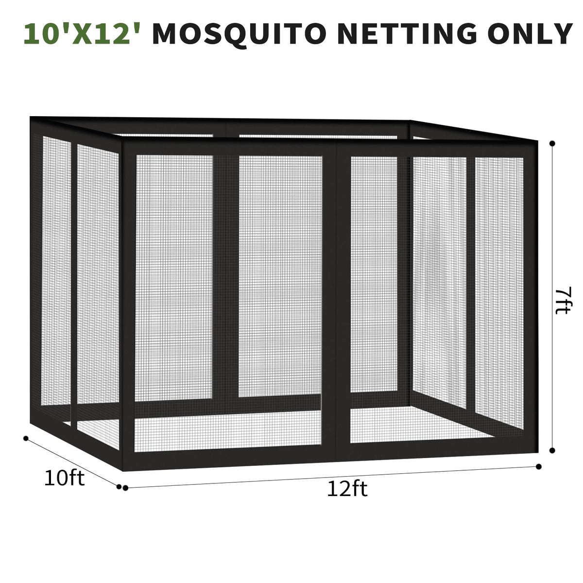 Generic Gazebo netting closeup reveals durable fabric and breathable mesh