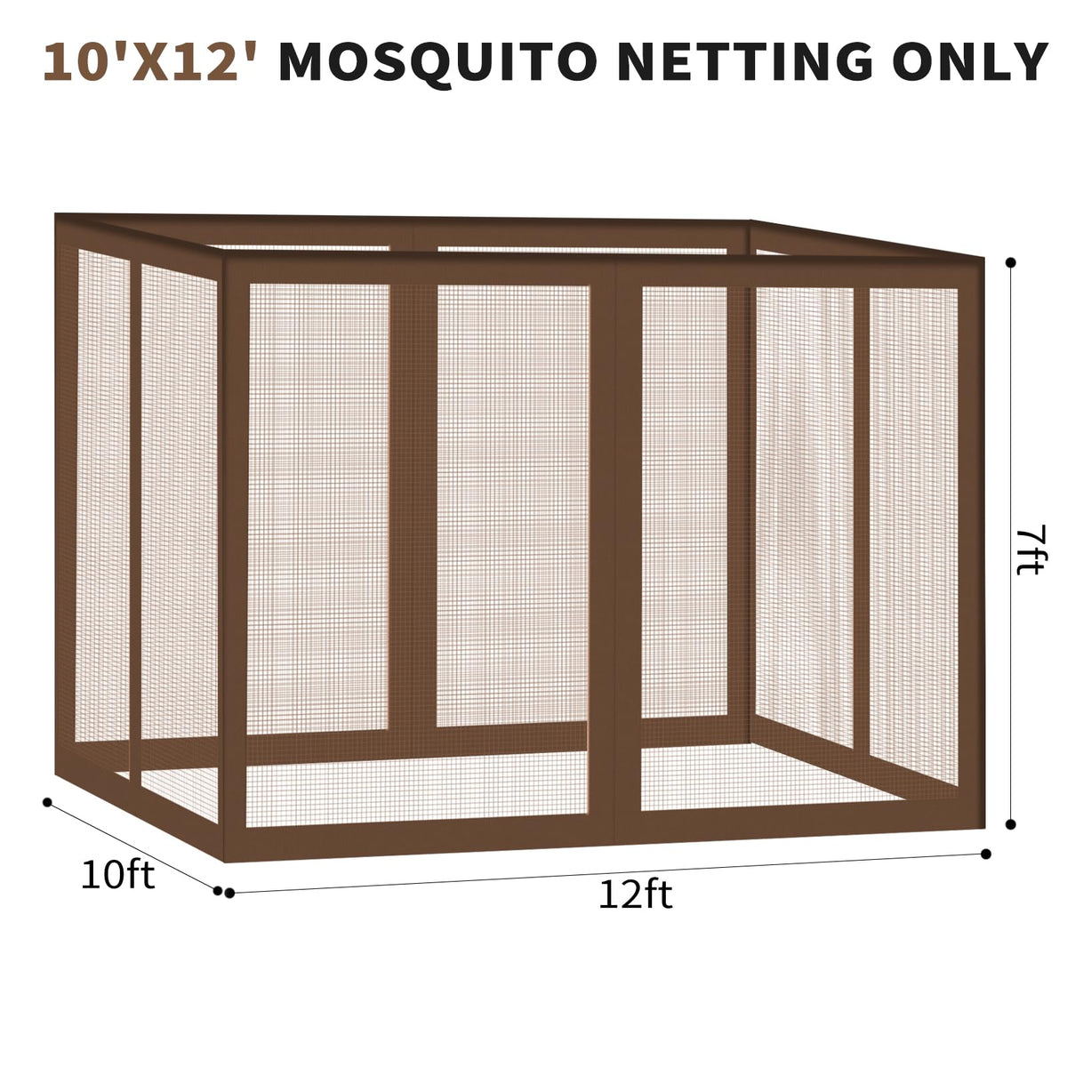 Generic Gazebo mesh walls keep insects out while preserving view