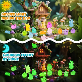 Generic Glow-in-the-Dark mini figures for desk décor and crafts.