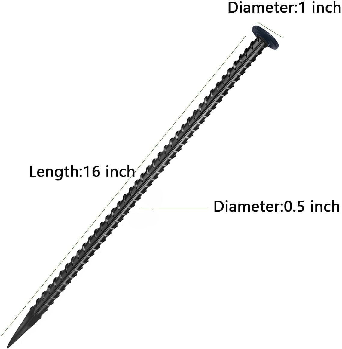 Generic ground stake assembly action showing easy placement and stable anchoring