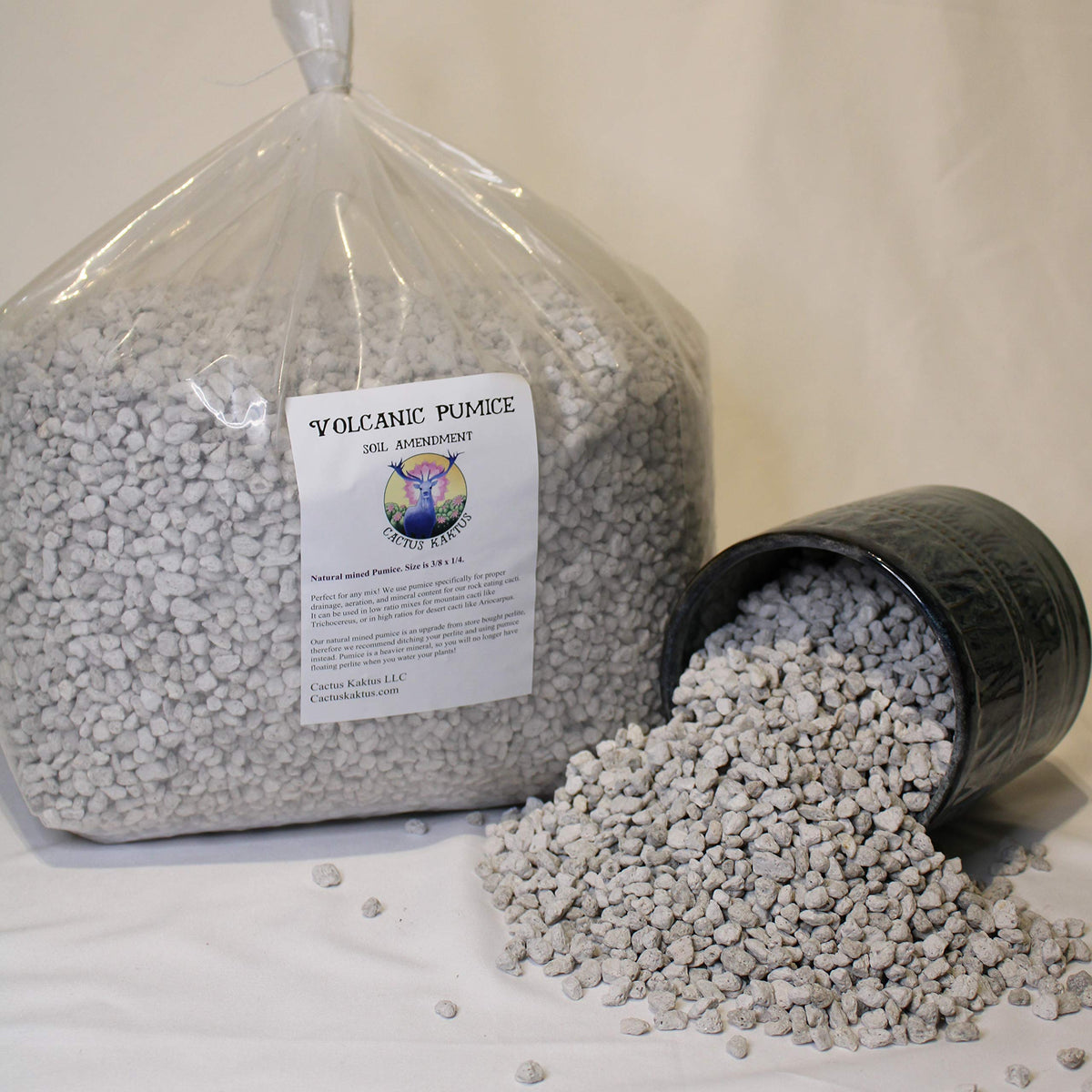 Generic Horticultural Pumice 3/8 to 1/4 inch particles aid aeration.