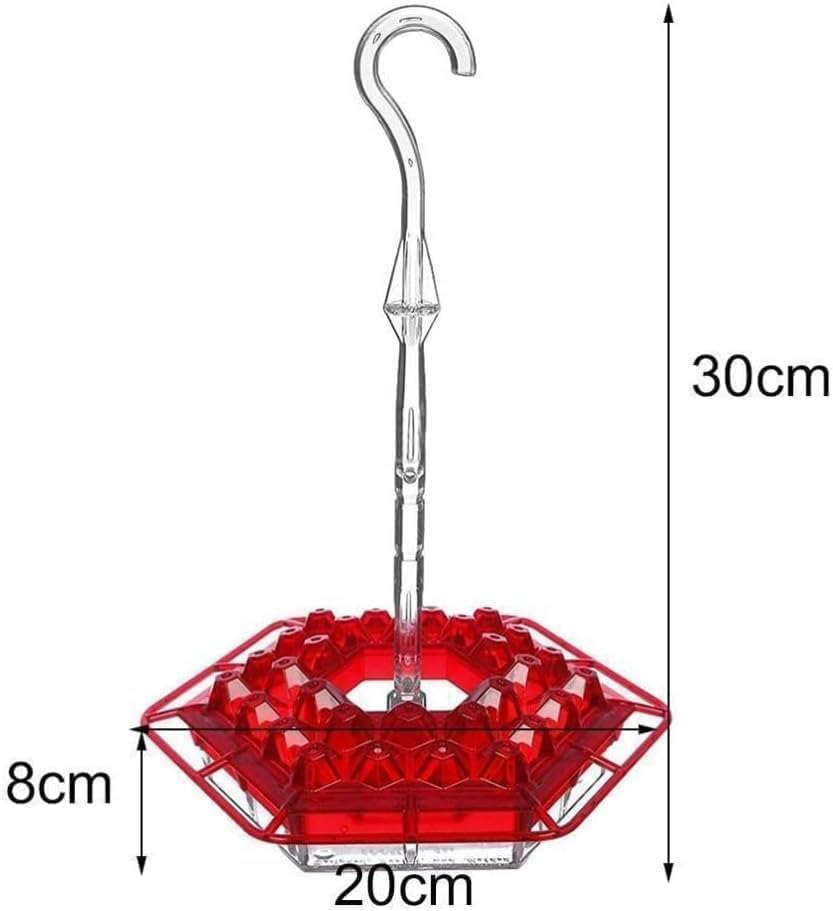 Generic hummingbird feeder durable plastic construction for outdoors