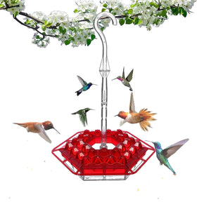Generic hummingbird feeder outdoor hanging 10oz durable hanging option