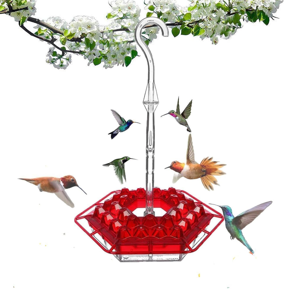Generic hummingbird feeder outdoor hanging 10oz durable hanging option