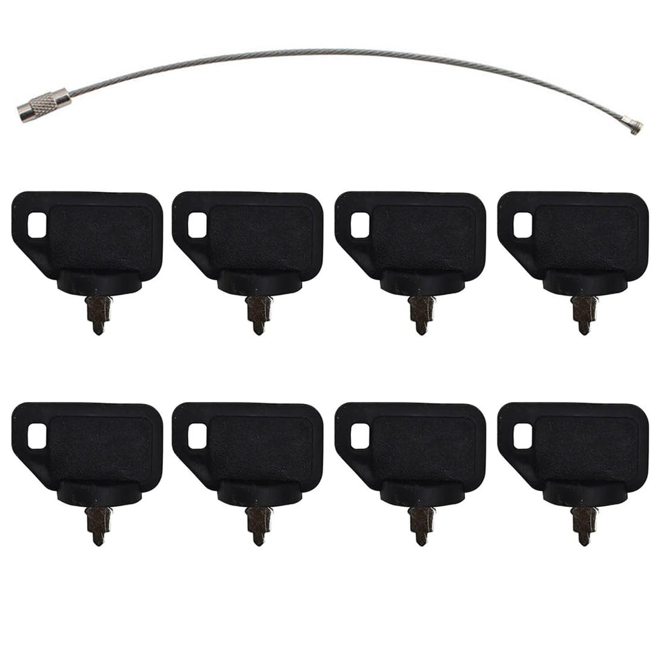 Generic ignition keys and Toro TimeCutter compatibility close-up.