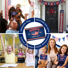 Generic Independence Day party favors with portable flags