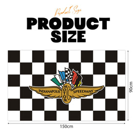 Generic Indiana-Polis flag suitable for indoor and outdoor display.