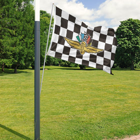 Generic Indiana-Polis flag sleeve hanger fits standard flagpoles.