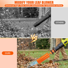 Generic Leaf Blower Air Booster in orange color for visibility and durability.