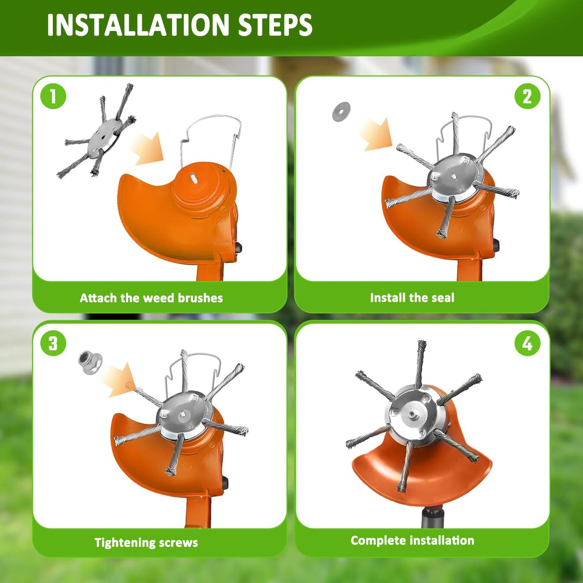 Generic lightweight-design steel trimmer head at 160g improves maneuverability