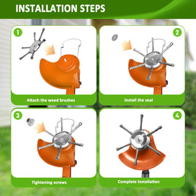 Generic lightweight-design steel trimmer head at 160g improves maneuverability