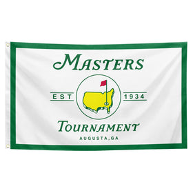 Generic Masters Flag Golf 3x5 ft banner for indoor display with vivid colors.