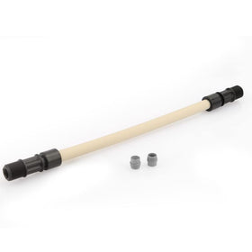 Beige durable tubing material blending flexibility with longevity.