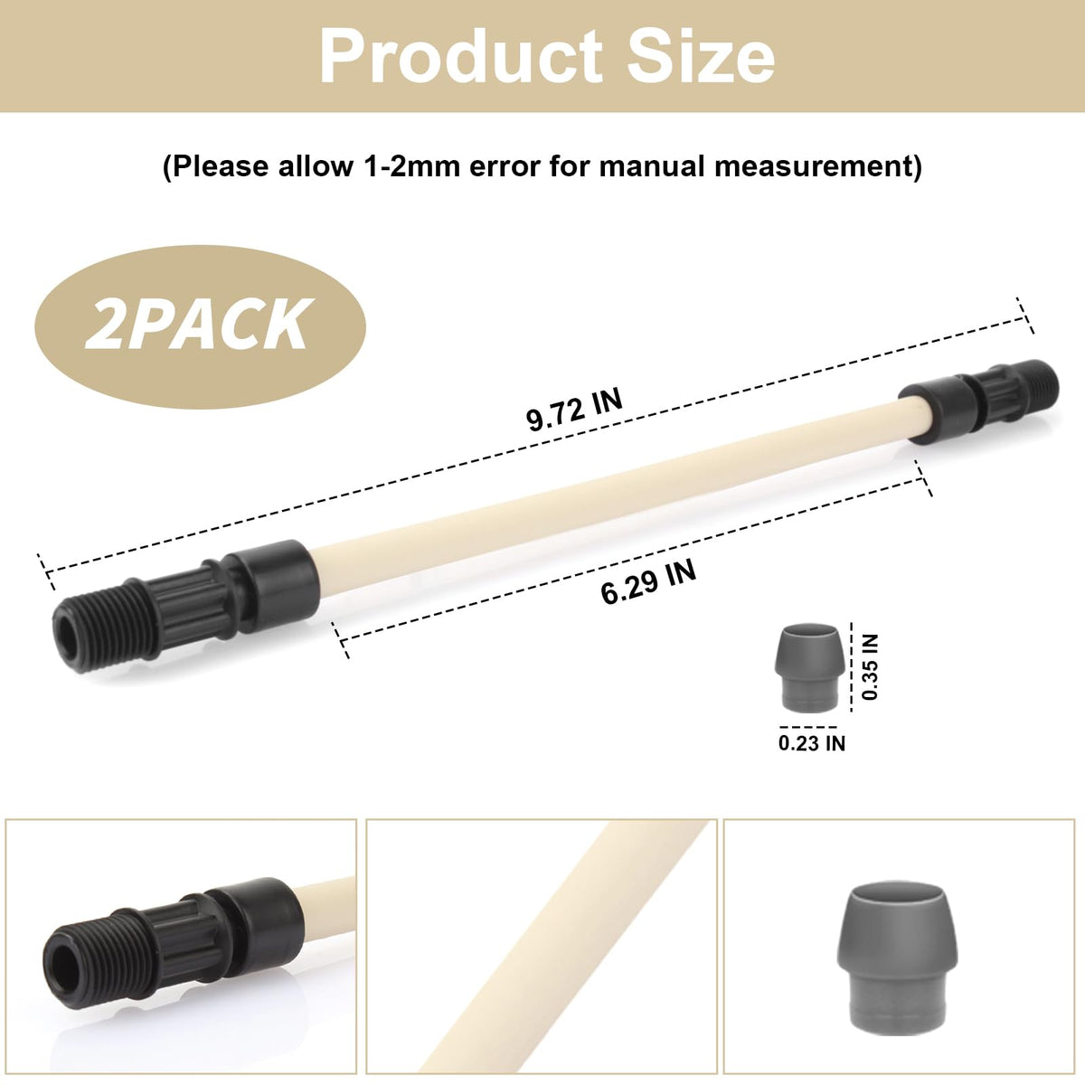 MCCP202 ferrules included for secure, leak-free connections.