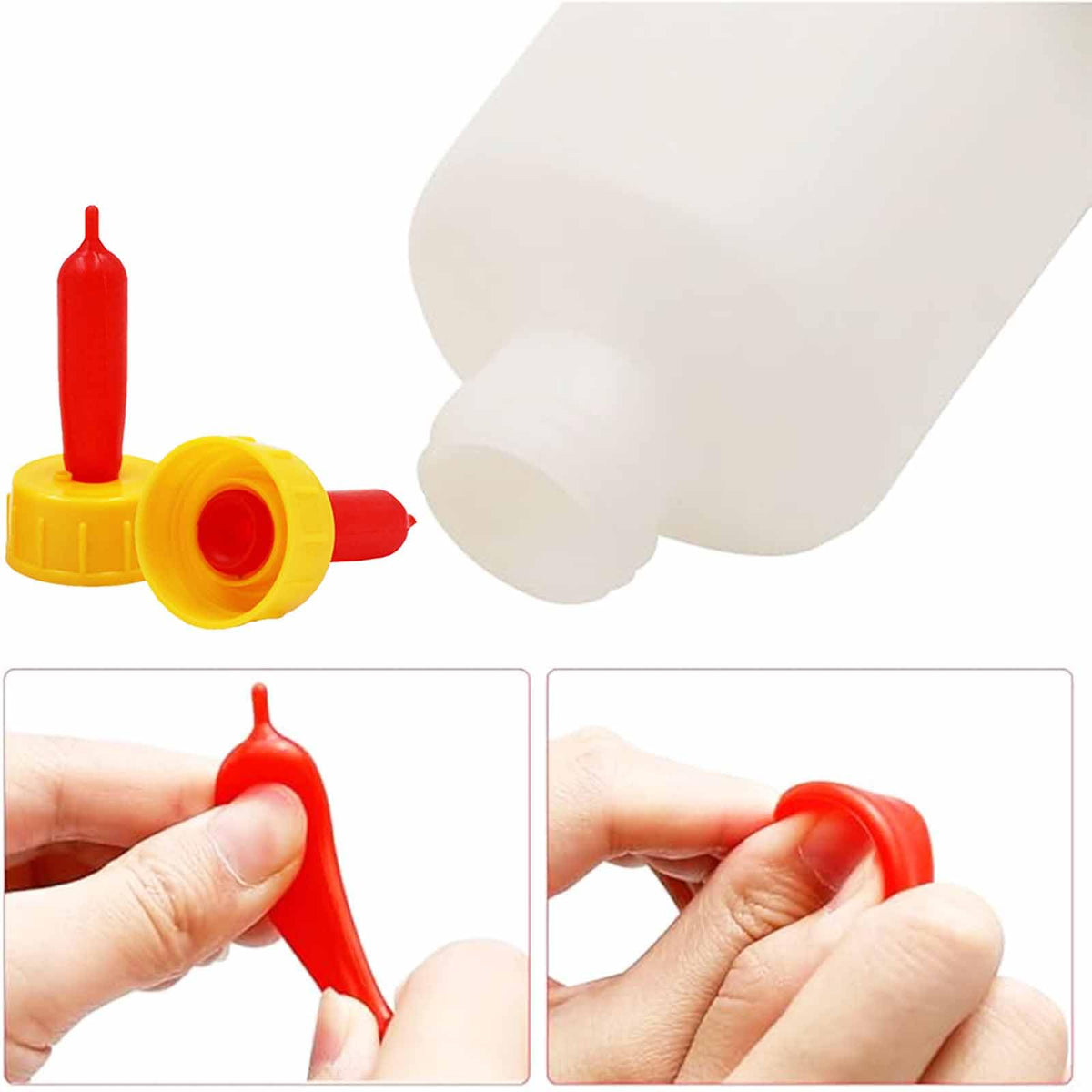 Clear 400ml bottle with measurement marks for tracking intake