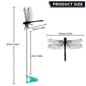 Generic metal hat clip attachment provides secure dragonfly decor.