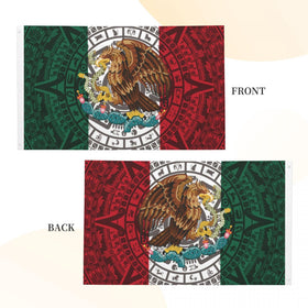 Generic Mexican Flag 3x5ft brass grommets for secure mounting