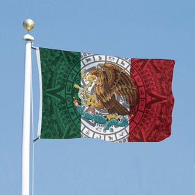 Generic Mexican Flag 3x5ft fade-resistant colors stay sharp in sun and rain