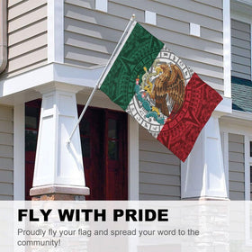Generic Mexican Flag 3x5ft wall decor showcasing bold pride