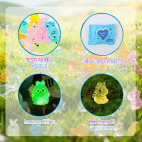 Generic luminous figures ideal for party favors and gifts for teens and adults.