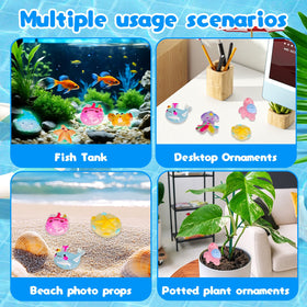 generic mini glow animal resin texture closeup shows durable waterproof finish