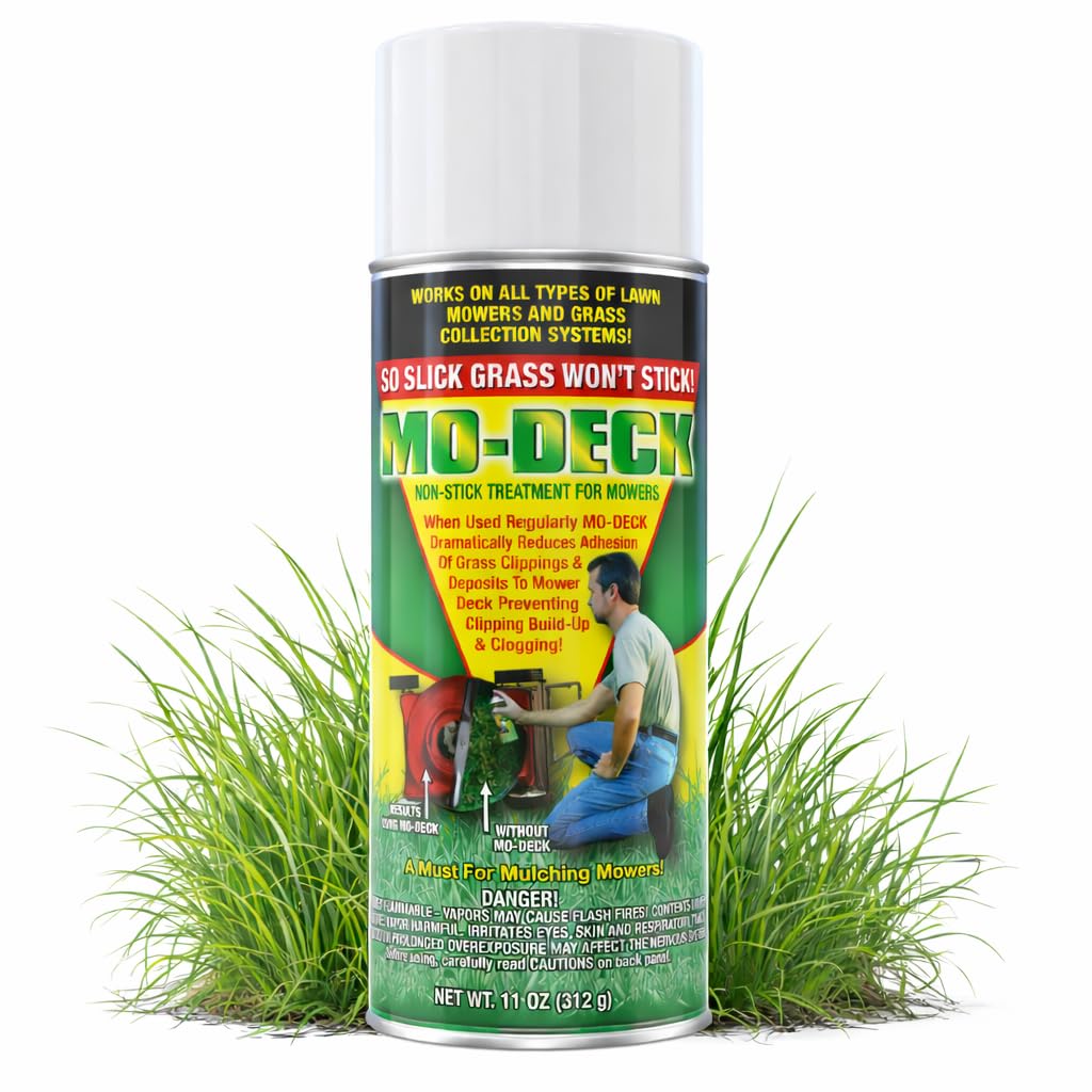 Generic Mo Deck nonstick spray pressurized can eases clippings removal