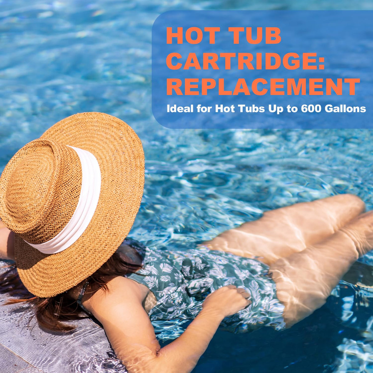 Generic 6-pack cartridge replacement ready for regular spa care.