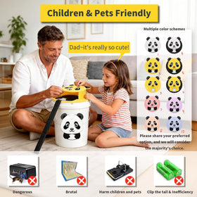 Generic mouse traps bucket demonstrates humane design reducing risk to pets and children