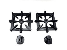 Generic Mud Kitchen Grill Burner close-up highlighting durable PETG for outdoor play.