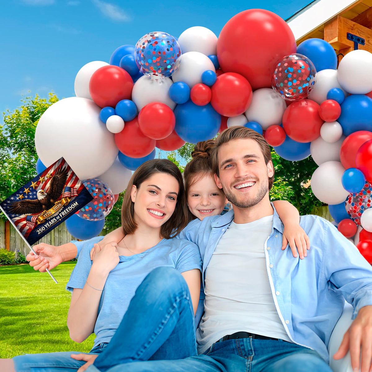 Generic multi-pack flag sticks ideal for parades, events, and classrooms.