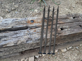 Generic rebar stakes suitable for camping and landscape setup scenarios
