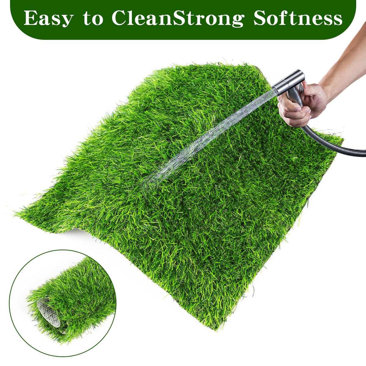 Multiuse nesting pad shown in pet garden for versatile use