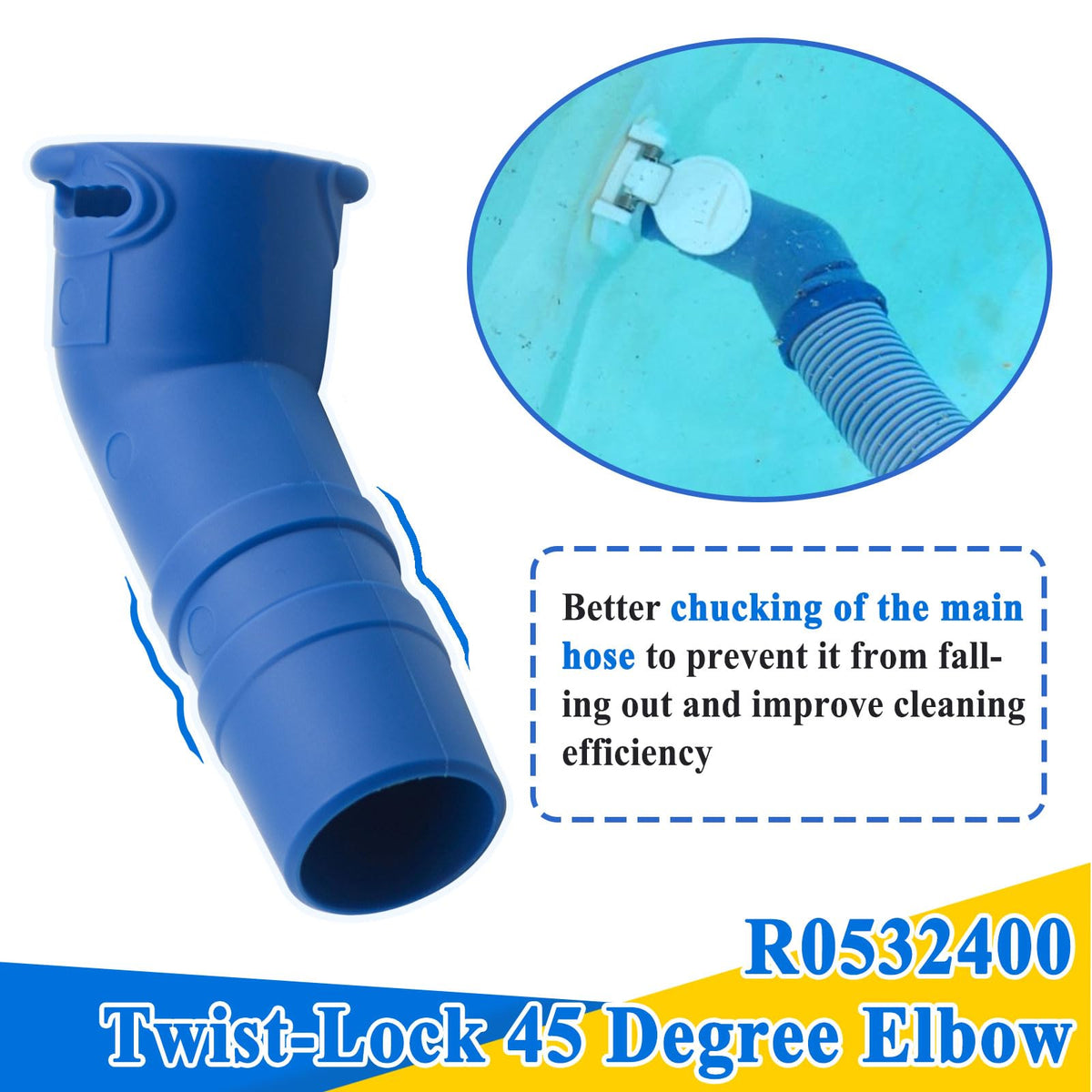 Generic MX6/MX8 compatible elbow assembly boosts cleaner performance