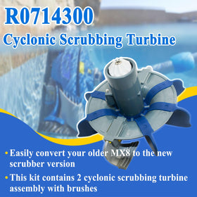 Generic MX6/MX8 compatible pool cleaner fitment enables quick maintenance.