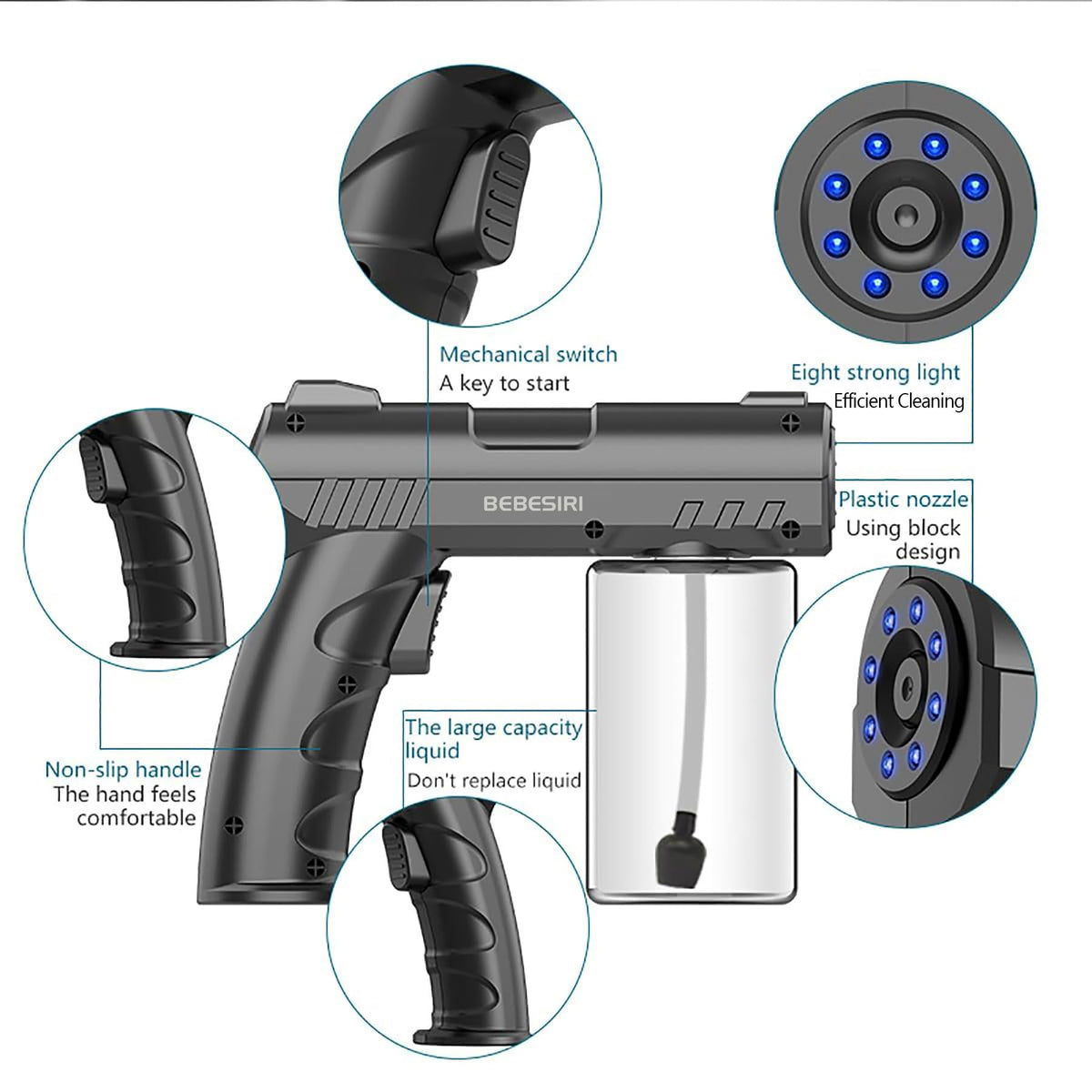 Generic Nano Sprayer wide spray range covers larger areas efficiently