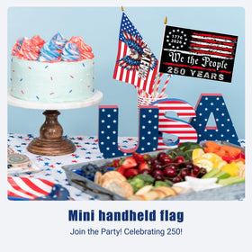 Generic packaged set of 12 flags for storage and reuse.