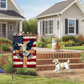 Generic flag offers easy installation for seasonal outdoor displays.