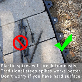 Generic paver restraint nail for secure edging and stable garden paths