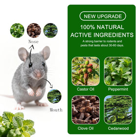 Generic pet-safe rodent deterrent ball, indoor outdoor solution to deter mice naturally