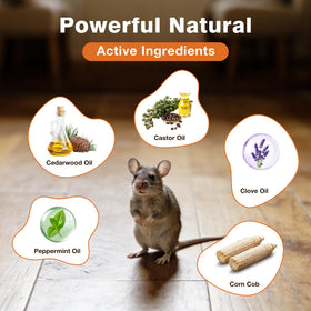 Generic pet-safe-rodent-deterrent-peppermint keeps family and pets safe while deterring rodents.