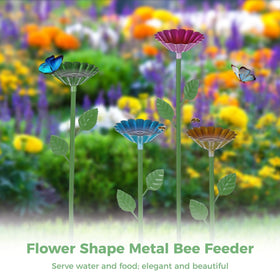 Generic pollinator station with stable base for easy yard placement.
