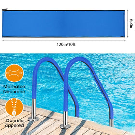 Generic blue neoprene handrail cover offers anti-slip grip for safer entries.