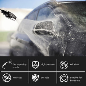 Generic pressure washer gun delivers a reach of up to 9 meters for wide-area cleaning.